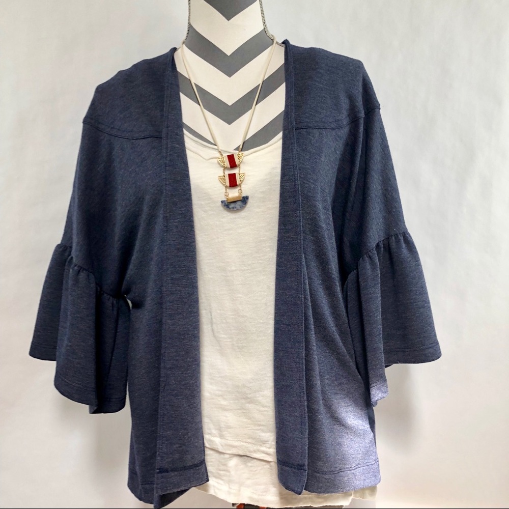 NWT Navy Boho Kimono cardigan